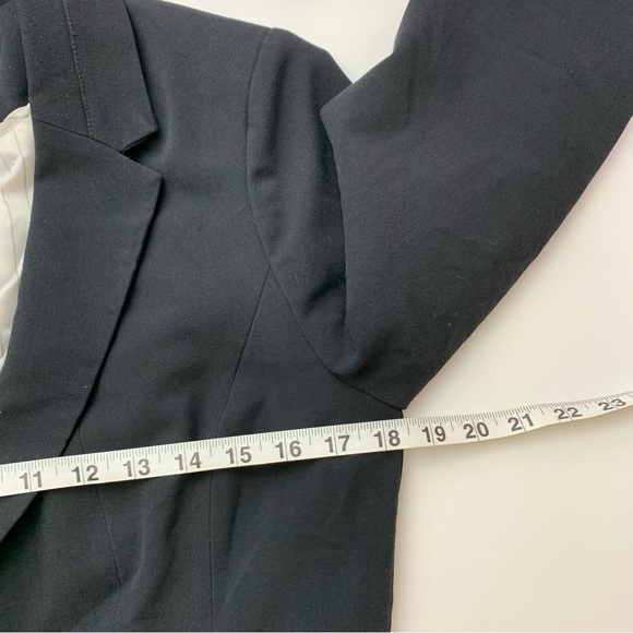 Memoir Women’s Lined Stretch One Button Black Blazer Size Large - Picture 8 of 9